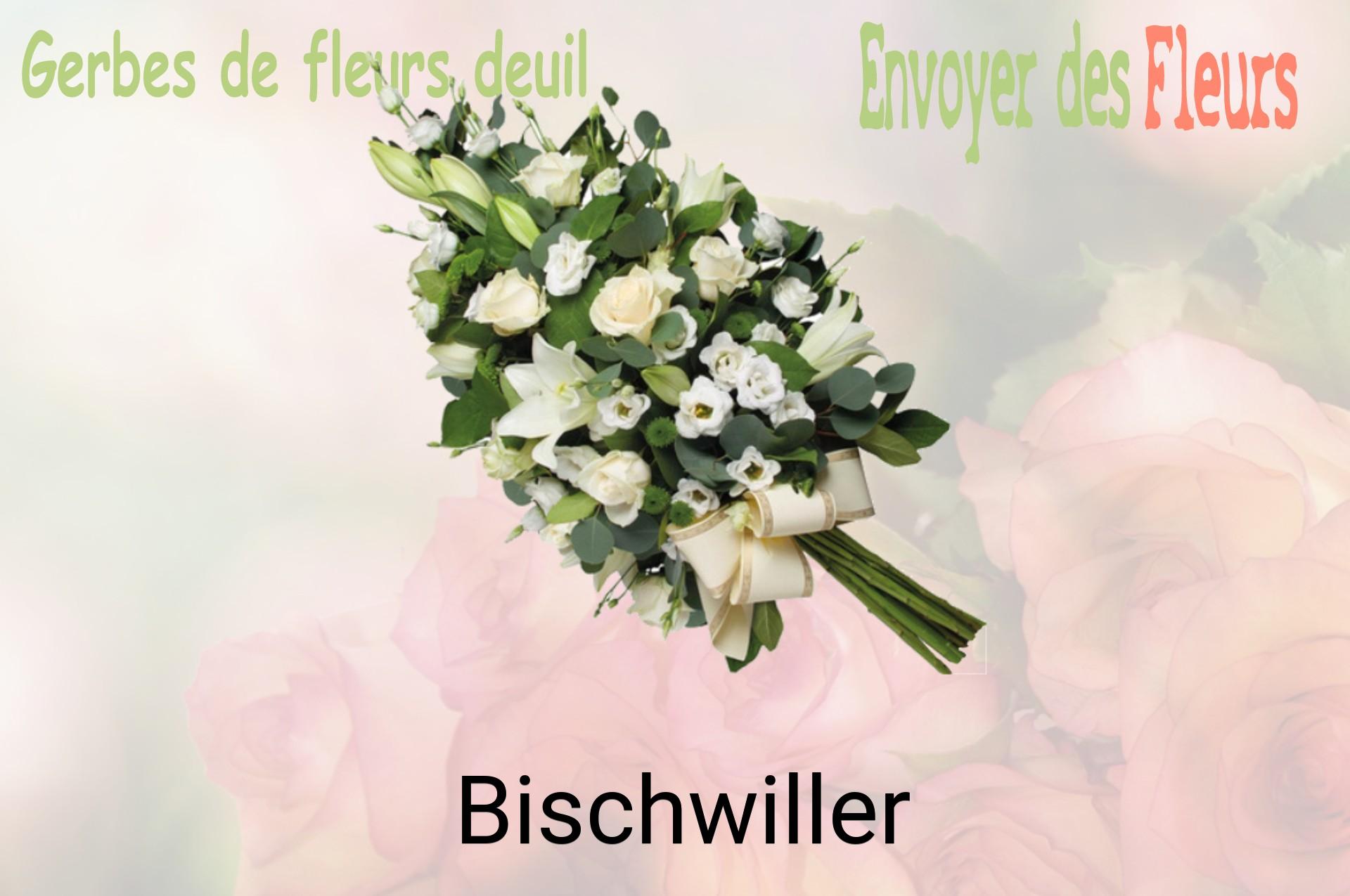 Gerbe de fleurs de deuil livrée à Bischwiller